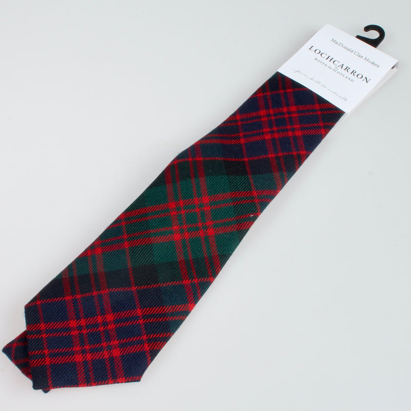Luxury Pure Wool Tie in MacDonald Modern Tartan