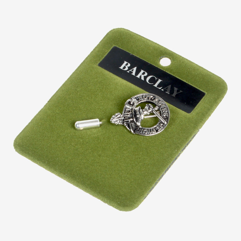 Barclay Clan Crest Pewter Tie Pin