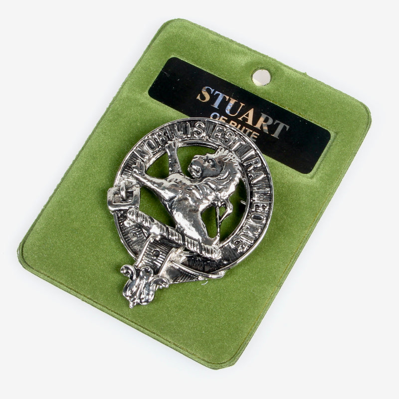 Stuart of Bute Clan Crest Badge in Pewter