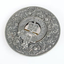 Caledonia Thistle Clan Crest Plaid Brooch