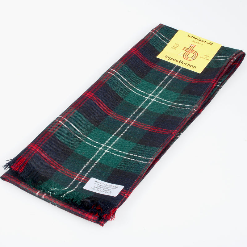 Wool Scarf in Sutherland Old Modern Tartan