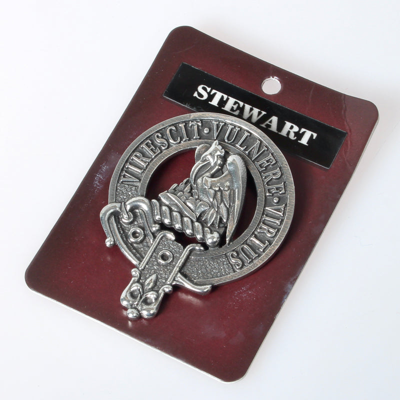 Stewart Clan Crest Badge in Pewter
