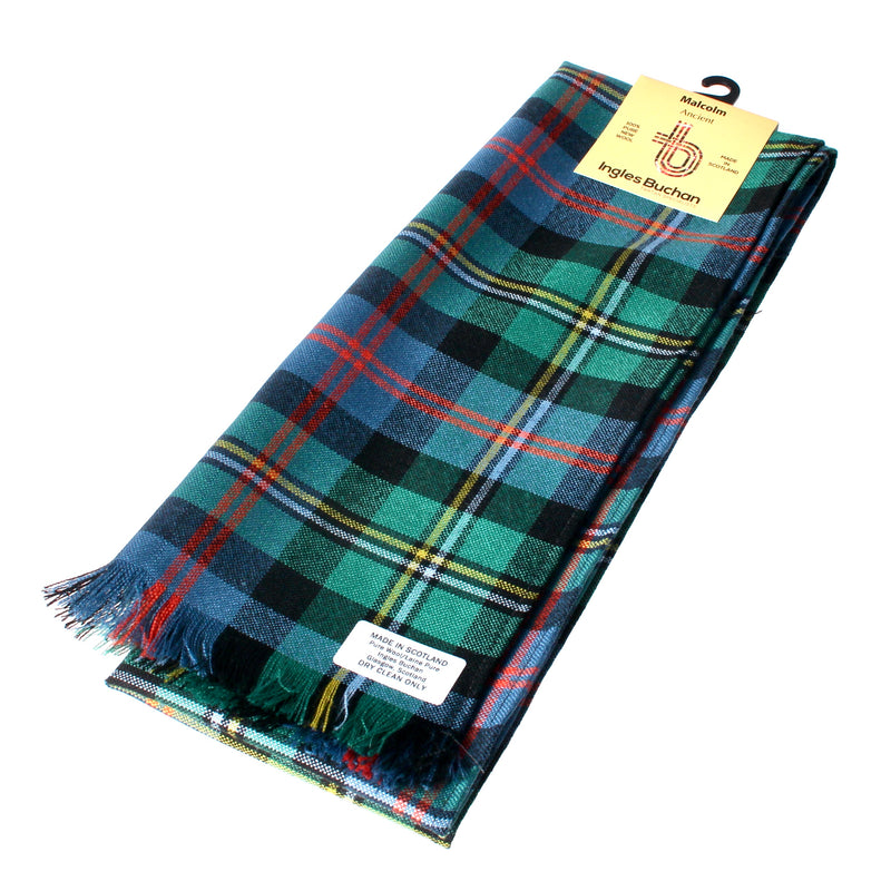 Wool Scarf in Malcolm Ancient Tartan