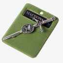 Clan Crest Pewter Kilt Pin with MacDonnell of Glengarry Crest