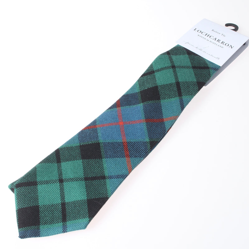 Luxury Pure Wool Tie in Morrison Ancient Tartan