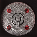 Kerr Clan Crest Pewter Plaid Brooch