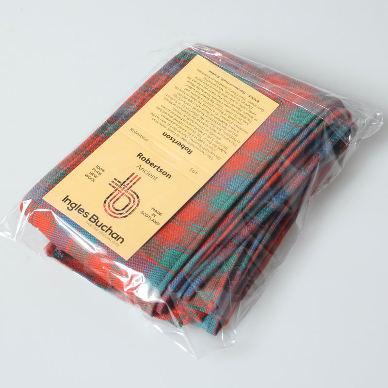 Wool Strip Ribbon in Robertson Ancient Tartan - 5 Strips, Choose Your Width