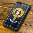 Lamont Tartan and Clan Crest iPhone Rubber Case