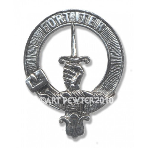 MacAlister Pewter Clan Crest Buckle For Kilt Belts