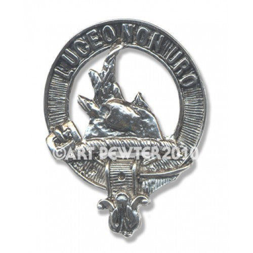MacKenzie Clan Crest Badge in Pewter