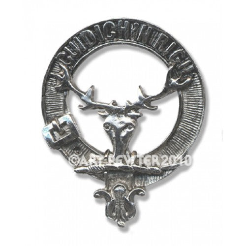 MacKenzie - Seaforth Highlanders Pewter Clan Crest Buckle For Kilt Belts