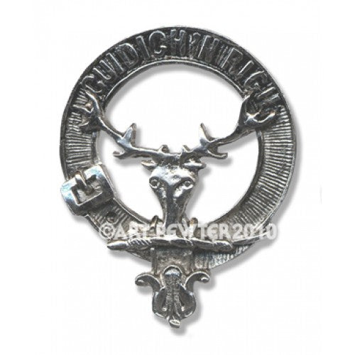 MacKenzie  - Seaforth Clan Crest Badge in Pewter