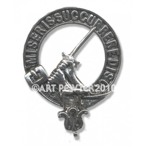 MacMillan Clan Crest Badge in Pewter