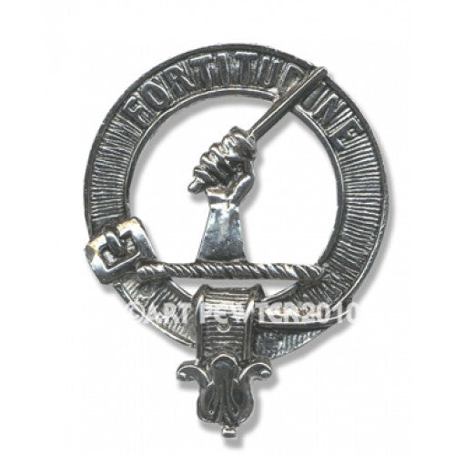 MacRae Clan Crest Badge in Pewter
