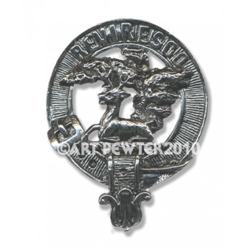 Maxwell Pewter Clan Crest Buckle For Kilt Belts