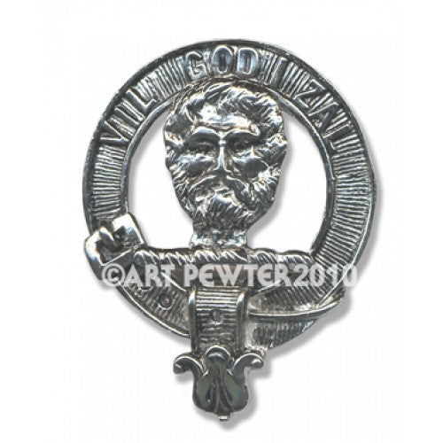 Menzies Clan Crest Badge in Pewter