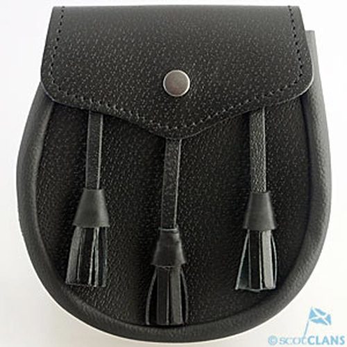 Leather Daywear Sporran - Basic Three Tassel