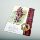 MacAlister Scottish Clan Poster A4 showcasing clan tartan, crest, and history, perfect for celebrating Scottish heritage.