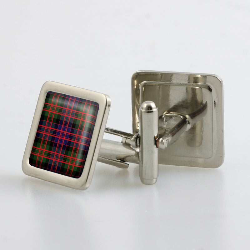 MacDonald Modern Tartan Cufflinks - Choose Your Shape