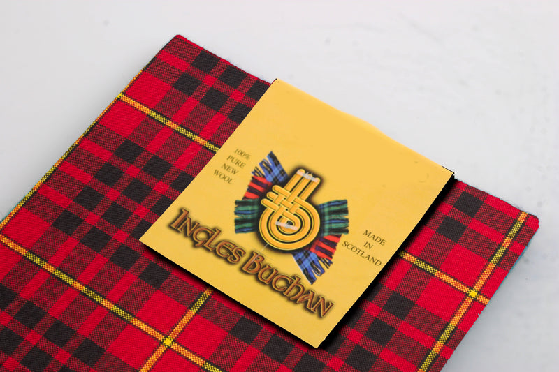 Wool Tartan Pocket Square in MacDonald of Glencoe Tartan