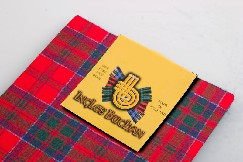 Wool Tartan Pocket Square in MacDonell of Keppoch Modern Tartan