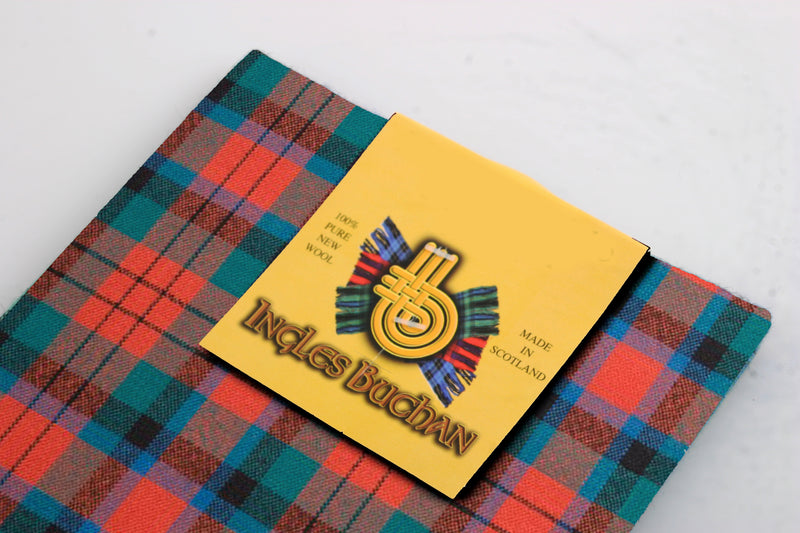 Wool Tartan Pocket Square in MacDuff Ancient Tartan