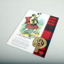 MacDuff Scottish Clan Poster A4 showcasing vibrant clan tartan and crest in detailed design, perfect for heritage enthusiasts.