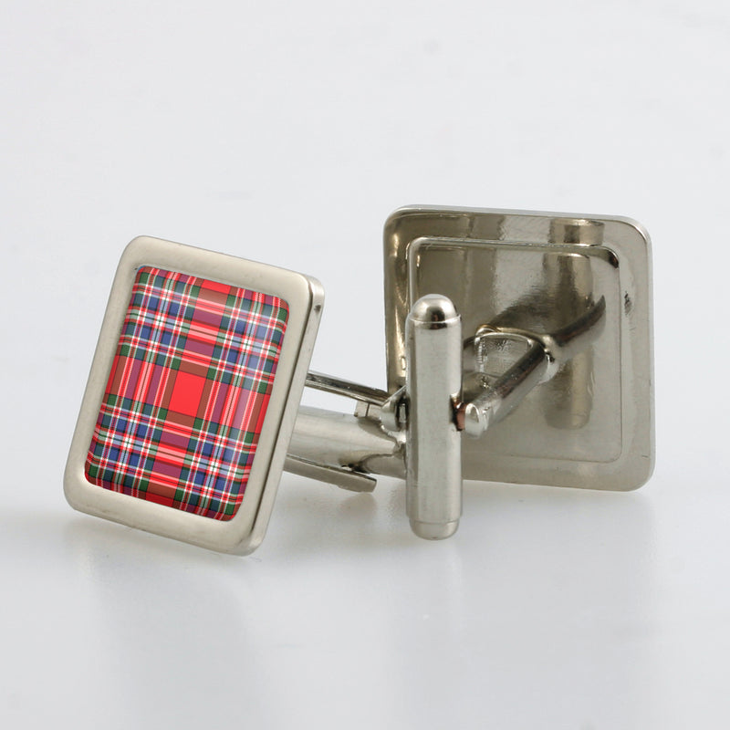 MacFarlane Modern Tartan Cufflinks - Choose Your Shape.