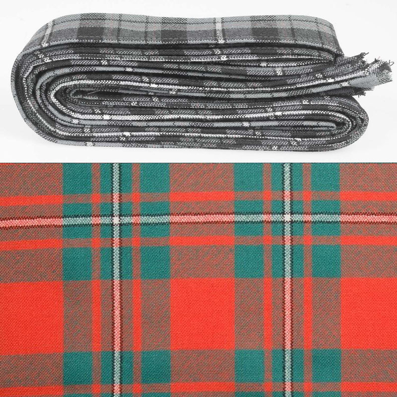 Wool Strip Ribbon in MacGregor Ancient Tartan - 5 Strips, Choose Your Width