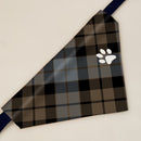 MacKay Weathered Tartan Pet Bandana featuring stylish tartan print design for pets.