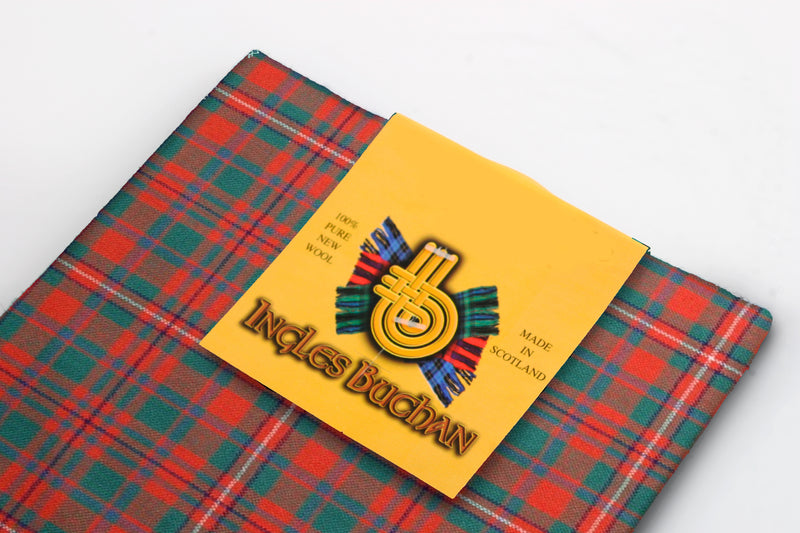 Wool Tartan Pocket Square in MacKinnon Ancient Tartan