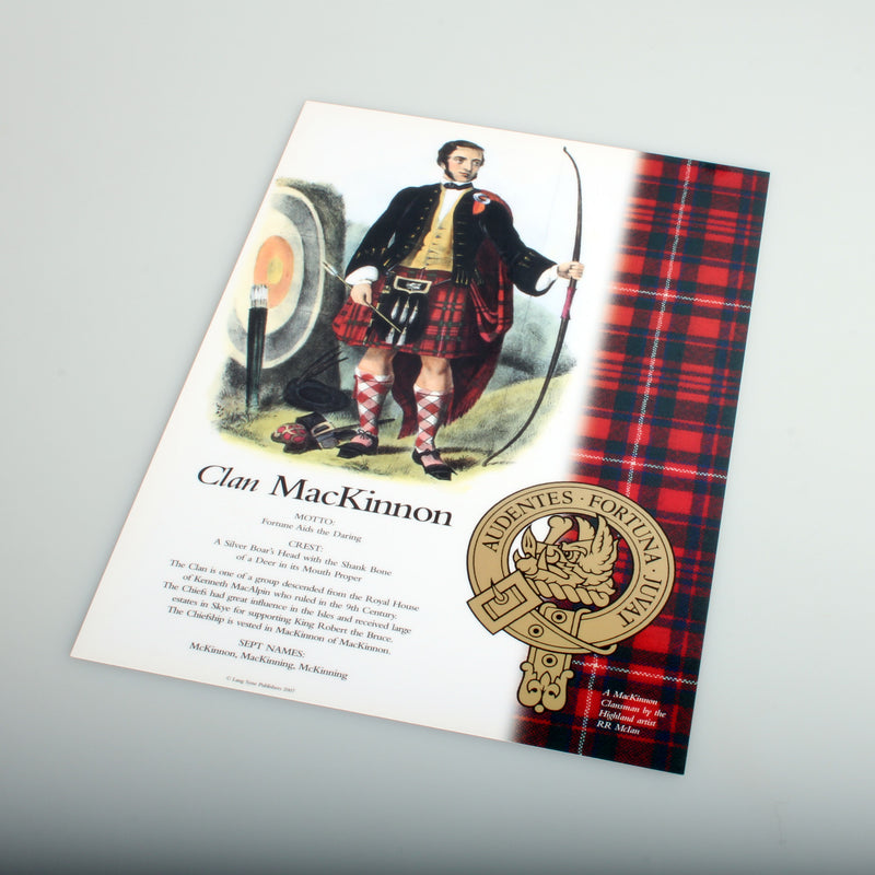 MacKinnon Scottish Clan Poster A4