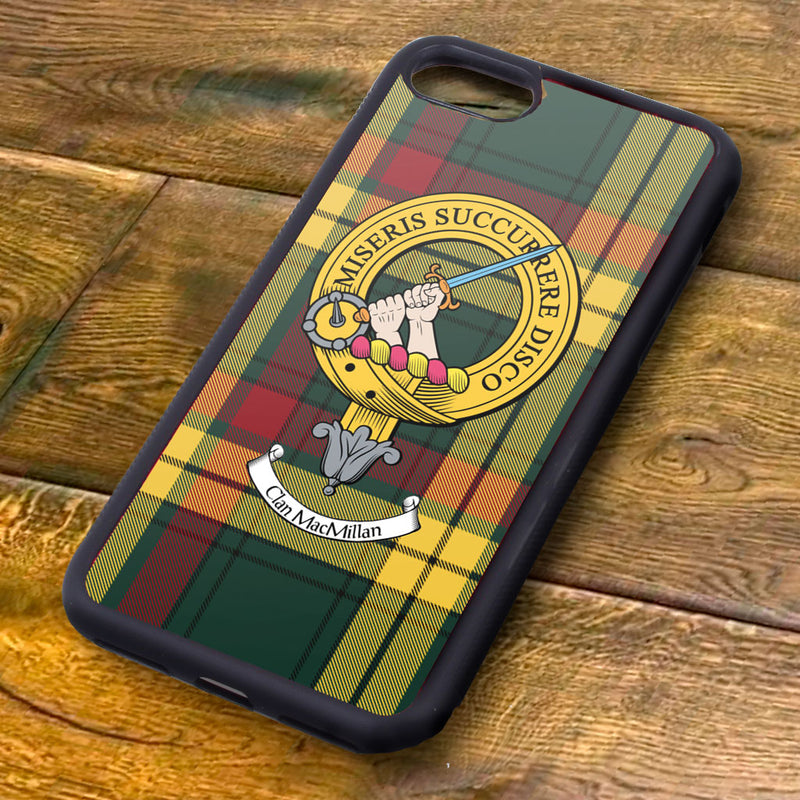 MacMillan Tartan and Clan Crest iPhone Rubber Case