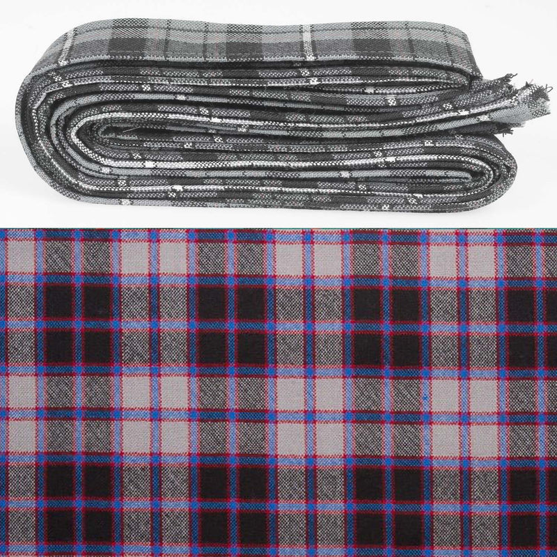Wool Strip Ribbon in MacPherson Hunting Tartan - 5 Strips, Choose Your Width