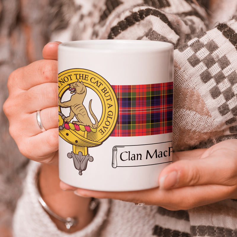 MacPherson Clan Crest and Tartan Mug