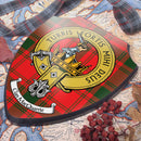 MacQuarrie Clan Crest Printed Wall Plaque - Custom Made, showcasing vibrant colors and intricate details of the clan crest, perfect for honoring Scottish heritage.