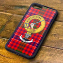 MacRae Tartan and Clan Crest iPhone Rubber Case