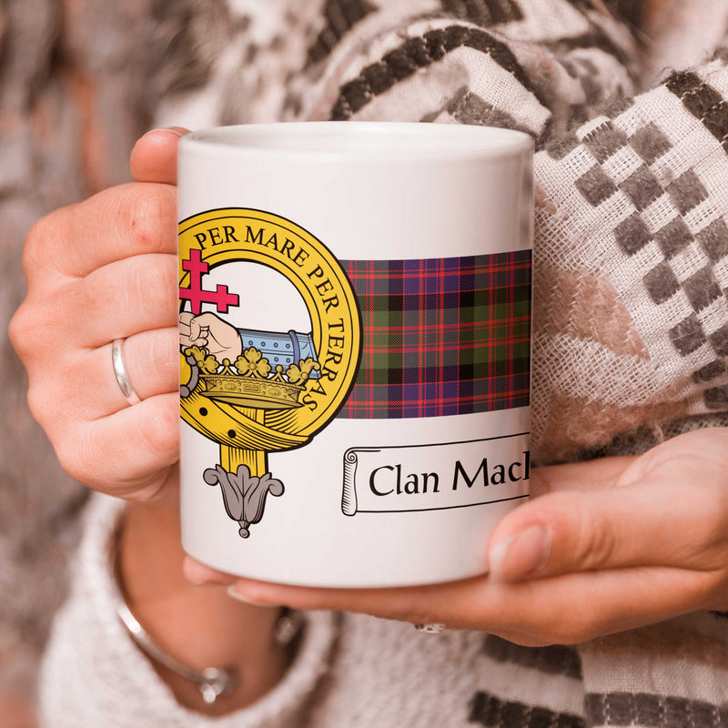MacDonald Clan Crest and Tartan Mug