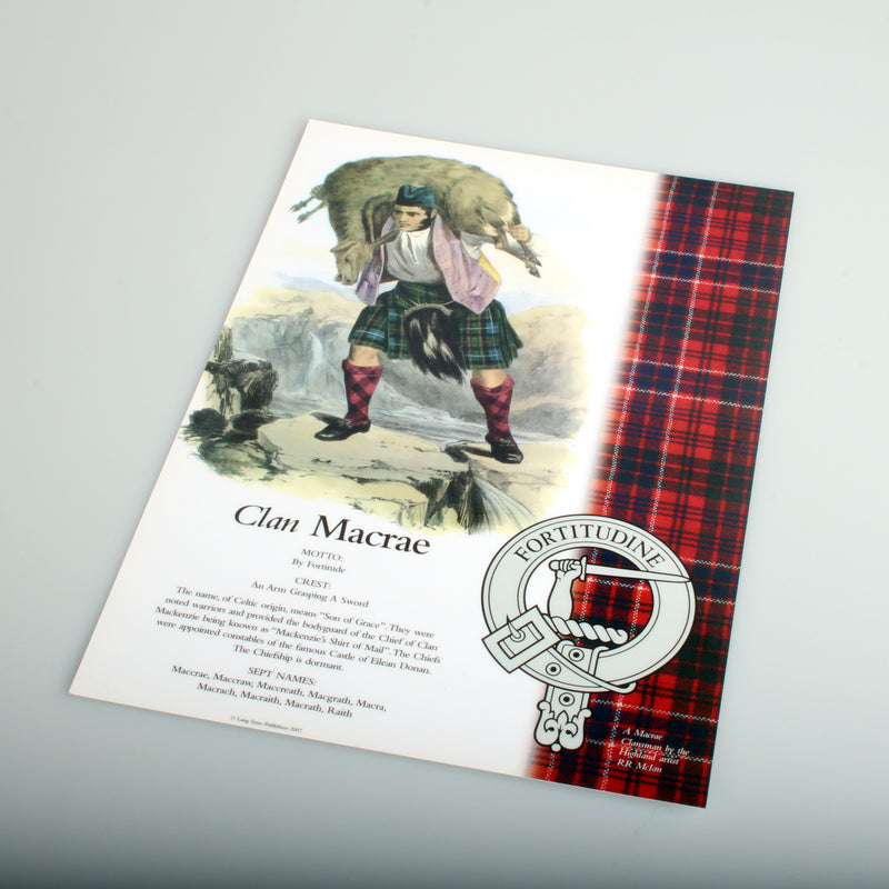 Macrae Macrae Clan Poster A4 - Celebrate Heritage