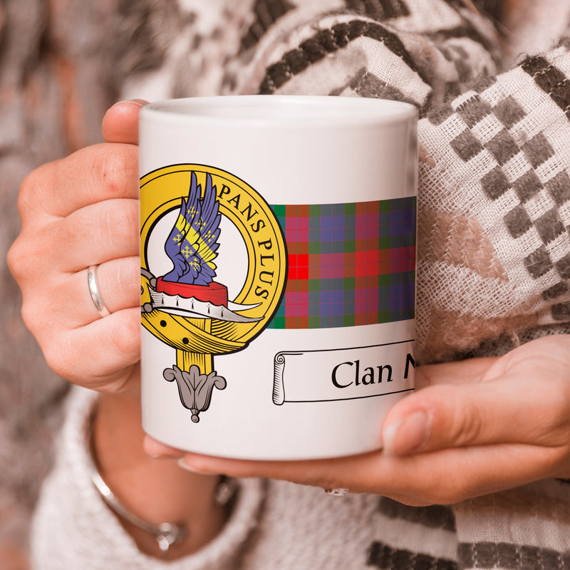 Mar Clan Crest and Tartan Mug