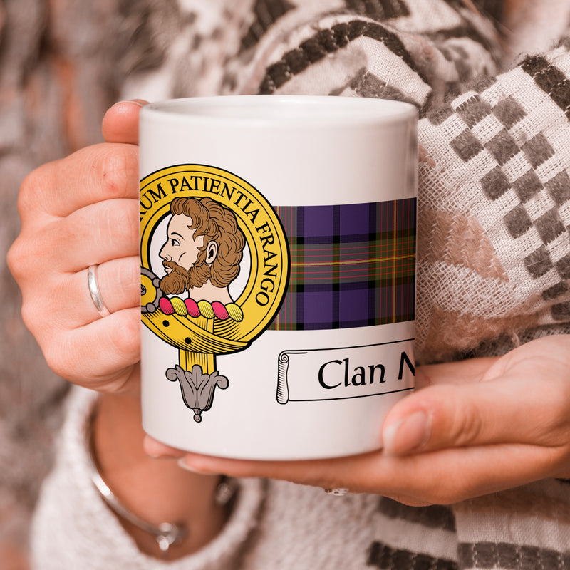 More/Muir Clan Crest and Tartan Mug