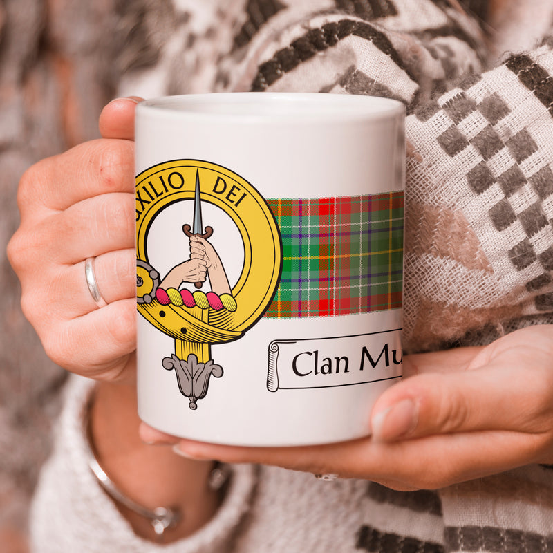Muirhead Clan Crest and Tartan Mug