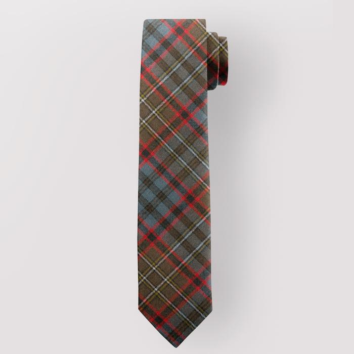 Pure Wool Tie in Cunningham Hunting Weathered Tartan