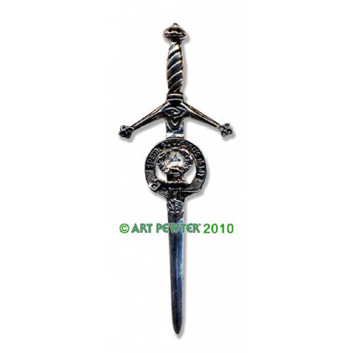 Clan Crest Pewter Kilt Pin with Ross Crest