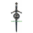 Clan Crest Pewter Kilt Pin with Home Crest
