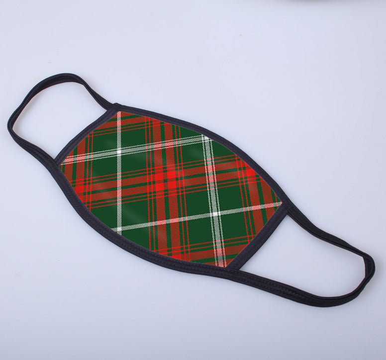 Prince of Wales Tartan Printed Face Mask.