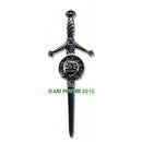 Clan Crest Pewter Kilt Pin with Fraser Crest