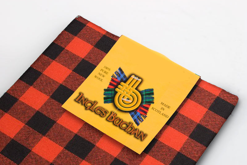 Wool Tartan Pocket Square in Rob Roy MacGregor Ancient Tartan