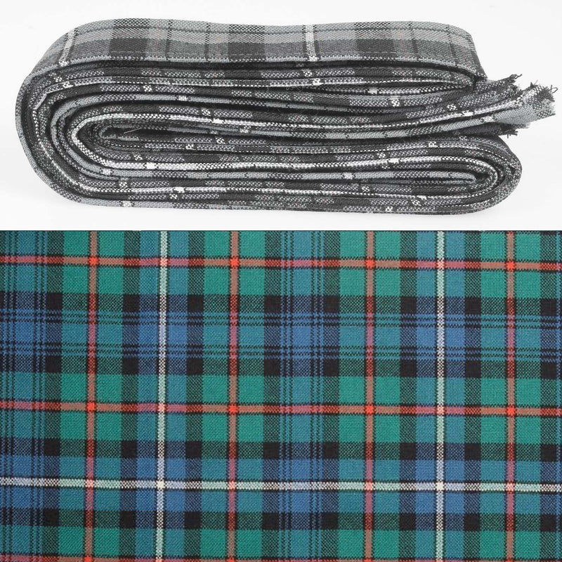 Wool Strip Ribbon in Robertson Hunting Ancient Tartan - 5 Strips, Choose Your Width