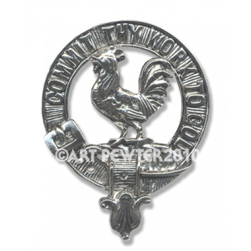 Sinclair Clan Crest Badge in Pewter